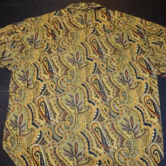 Georges Marciano Men's Summer Shirt Button Up‎ Print Party Beach Shirt Size 2 - Picture 2 of 8